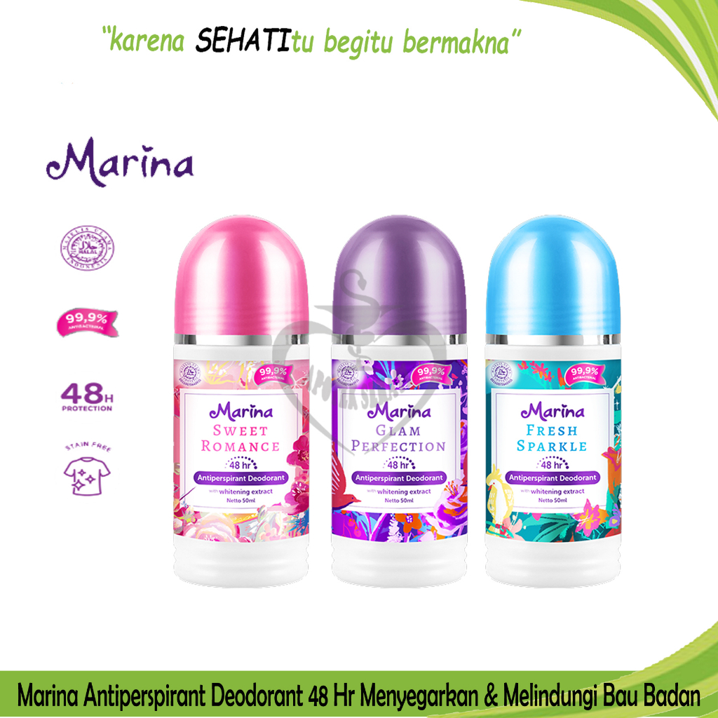 Marina Antiperspirant Deodorant Whitening Extract Mengatasi Bau Badan