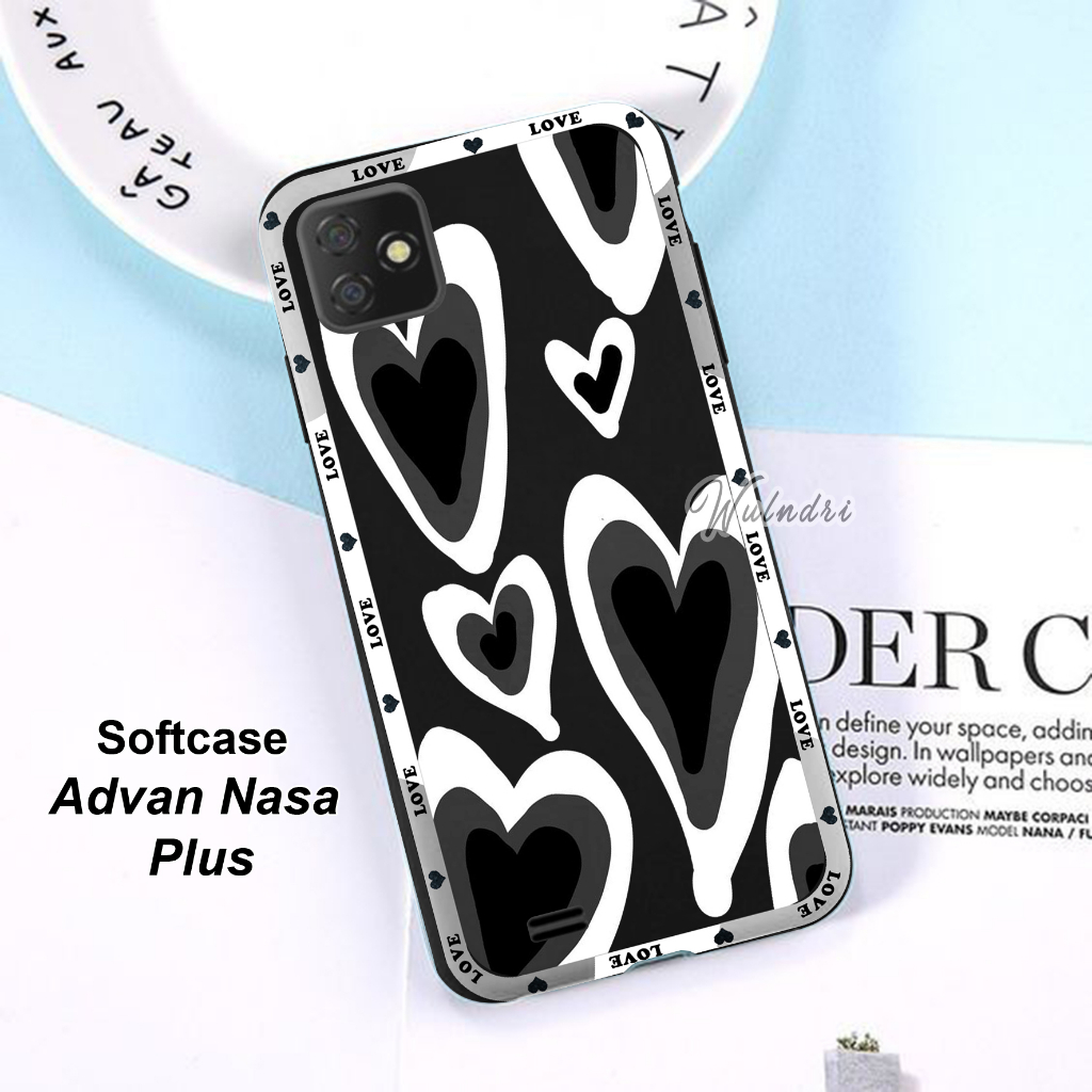 CASE HP ADVAN NASA PLUS BAHAN SOFTCASE BLACKMATTE 100% PERSISI #082