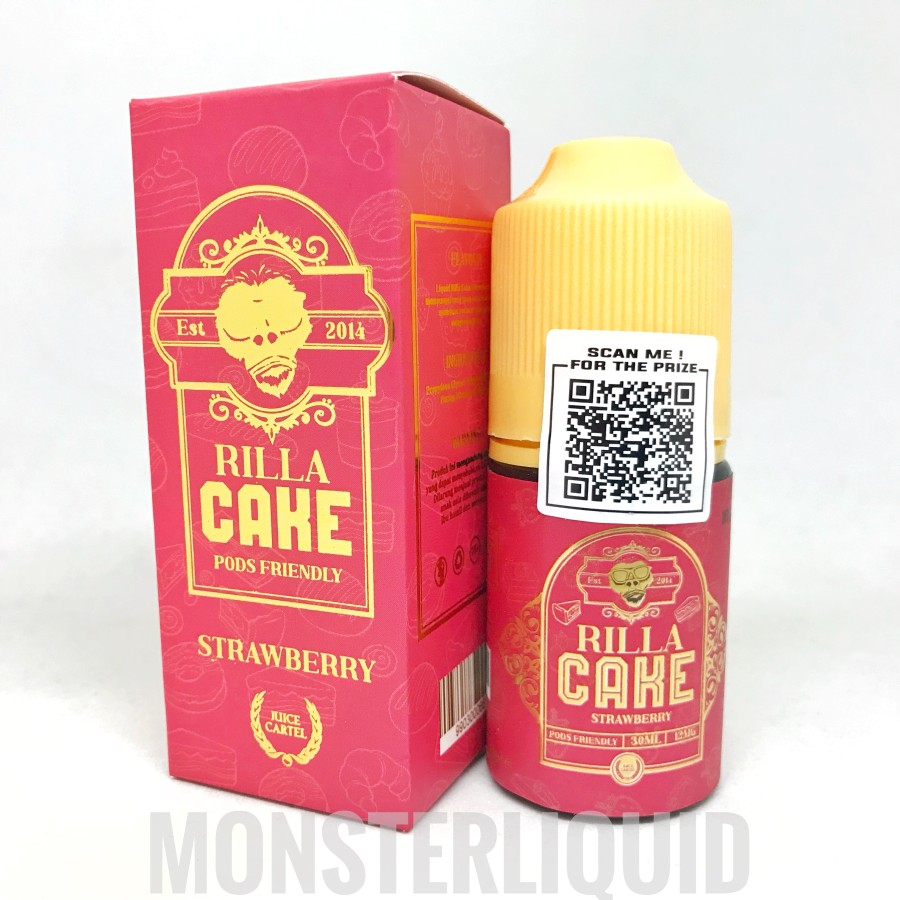 RILLA CAKE V2 STRAWBERRY FREEBASE BY JUICE CARTEL 6MG 60ML