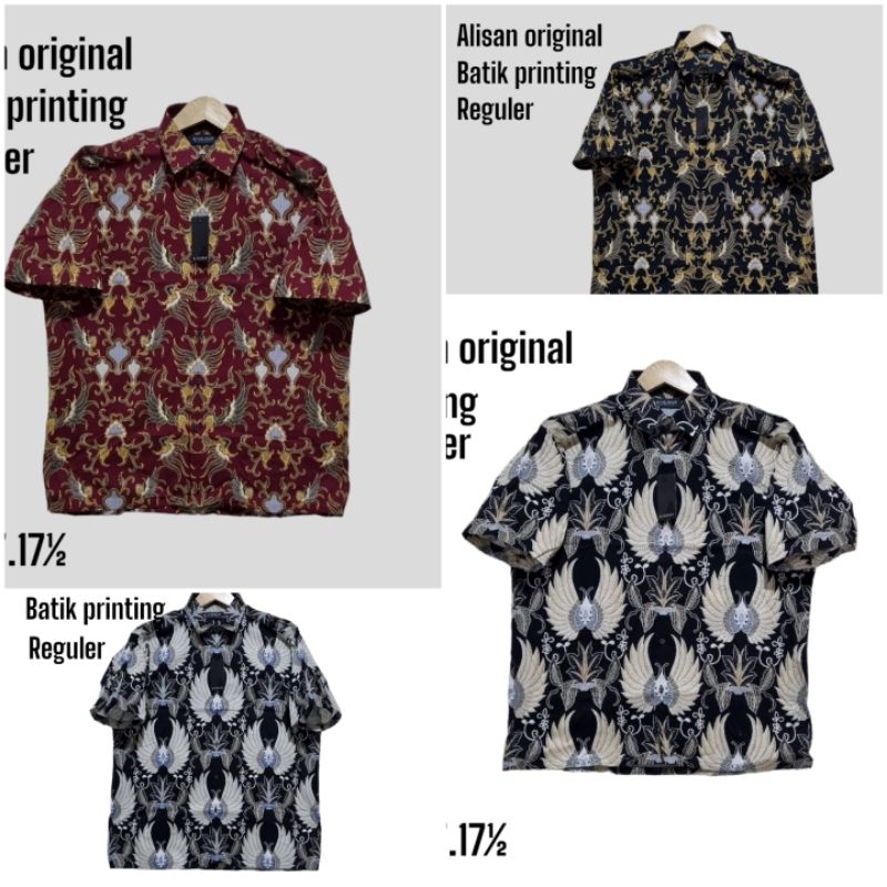 ALISAN BATIK PENDEK REGULER 16½17 17½ | ALISAN JUMBO