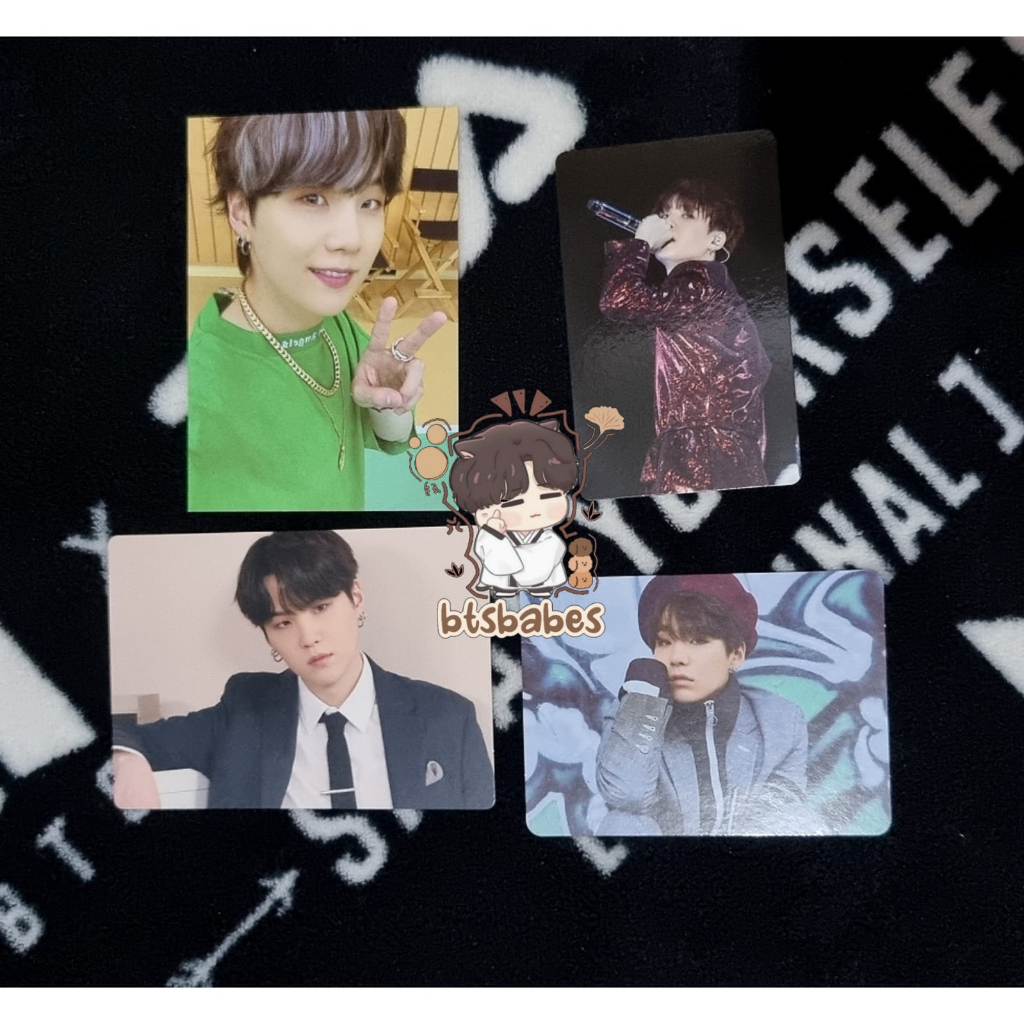 pc sg 17 yoongi season greeting 2017 suga bts / pc merch box 5 yoongi / pc cardigan butter yoongi su
