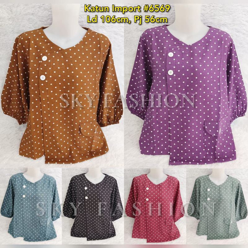 BLOUSE KATUN BKK IMPORT/ ATASAN KATUN IMPORT