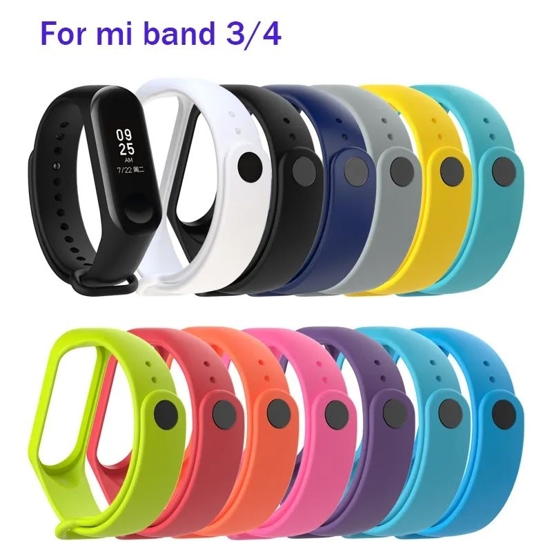 Strap / Tali Jam Silicone Xiaomi Mi Band 3 / Mi Band 4