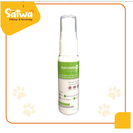 Diatomix Obat Spray Kutu Scabies Demodex Borok dan Jamur Kucing Anjing