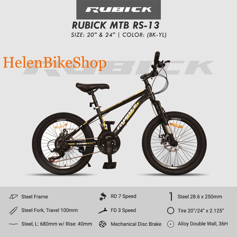 Sepeda mtb 26 inch Rubick by united (instant kurir)