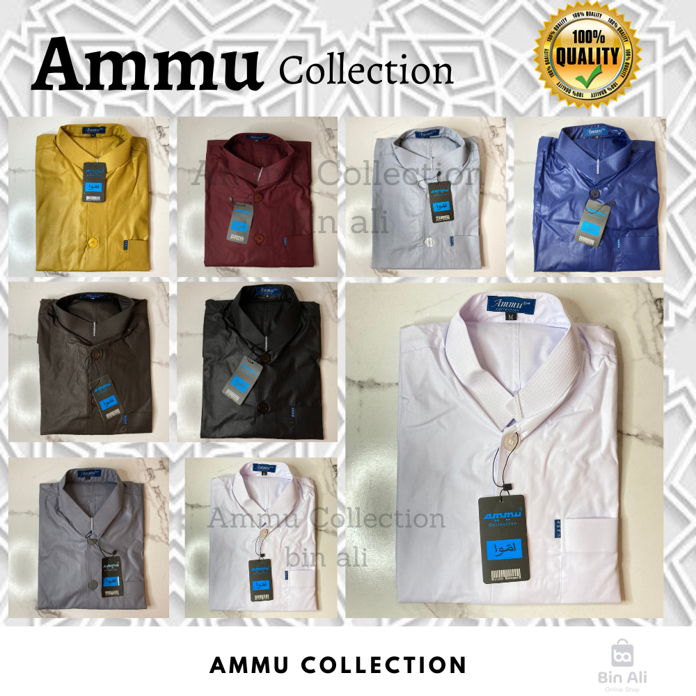 Baju Koko Ammu Collection Pakaian Muslim Pria Original