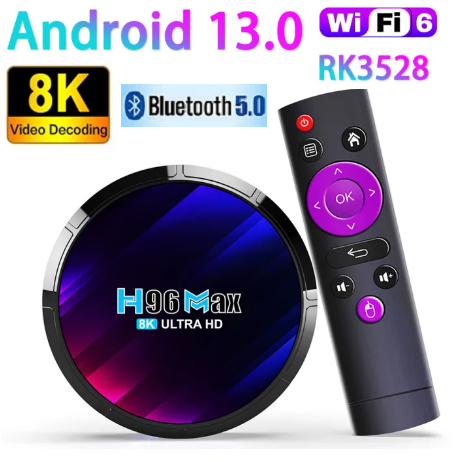 Android TV Box H96 MAX 4GB 32GB Bluetooth Miracast Resolusi 4K