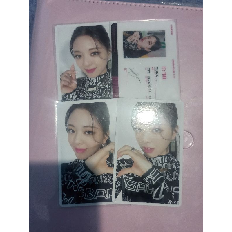 Photocard pc poca ID 포가 ITZY SHIN YUNA IT'Z ITZY japan jepang album single wannabe loco dalla dalla 