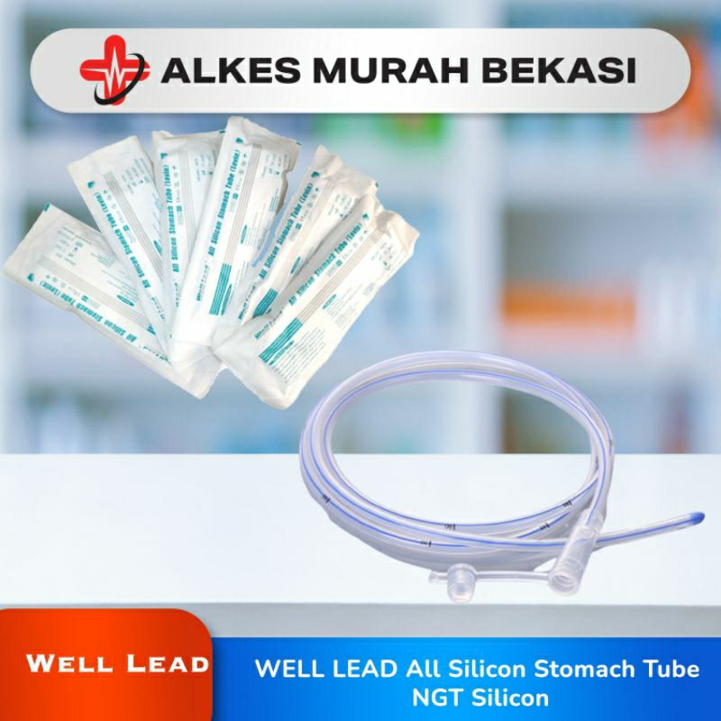 NGT Silicon Well Lead / Stomach Tube / NGT Silicon / Selang Makan / NGT Silicon Wellead / Wellead