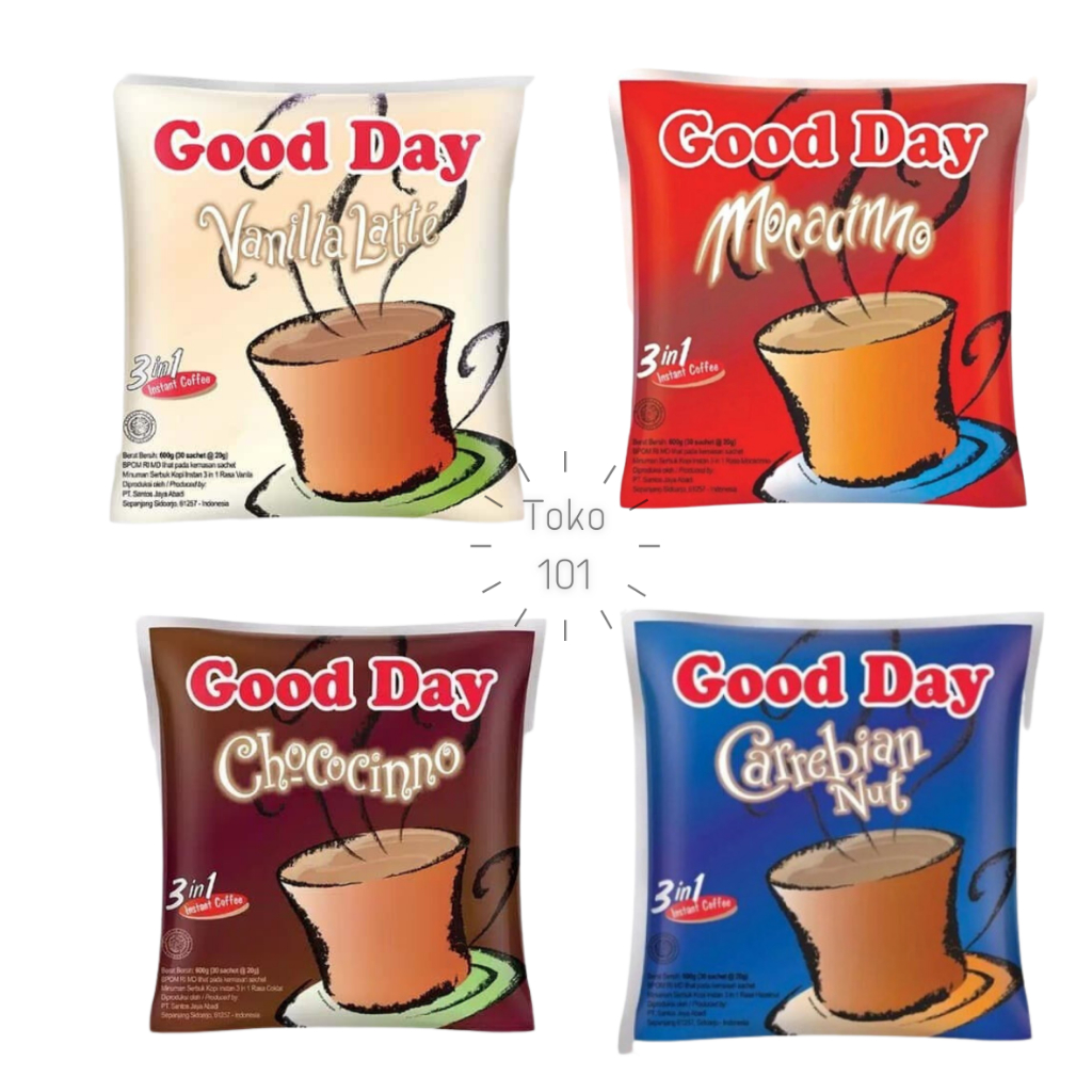 

Good Day Kopi Bag (50 Sachet@20gr) Aneka Rasa