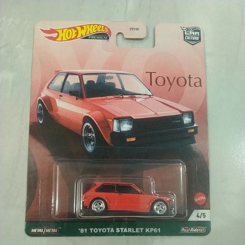 Hot wheels Premium Starlet KP61