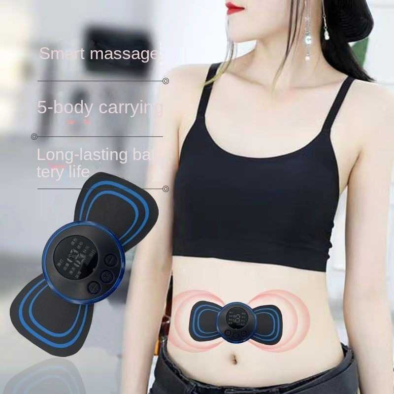 Alat Pijat Tempel Elektrik Terapi Leher Pinggang dengan 8 Mode Dapat Diisi Ulang Electric Massage TooL Patch Rechargeable Pijet Leher Punggung Melancarkan Peredaran Darah Solusi Nyaman untuk Meringankan Ketegangan Tubuh