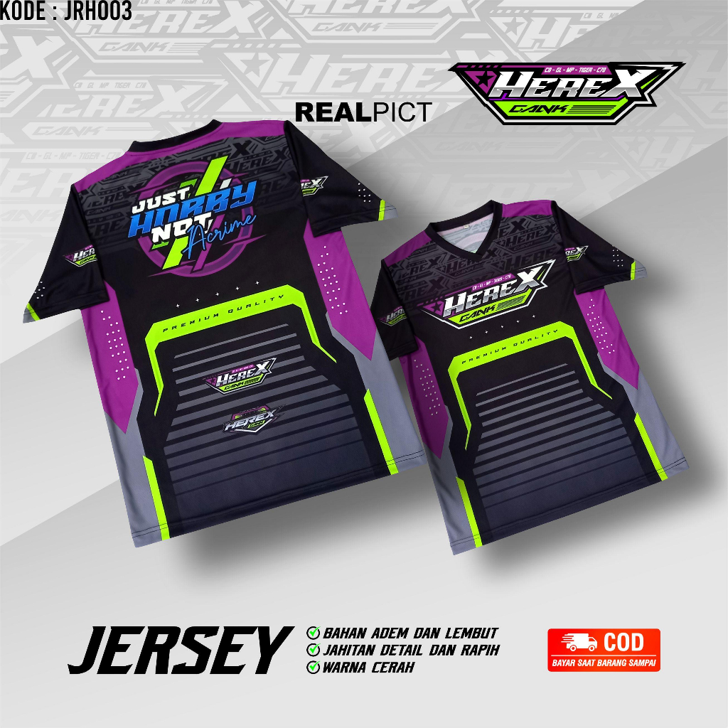 JERSEY SADULUR HEREX | KAOS RACING | JERSEY BALAP | KAOS HEREX JRH003