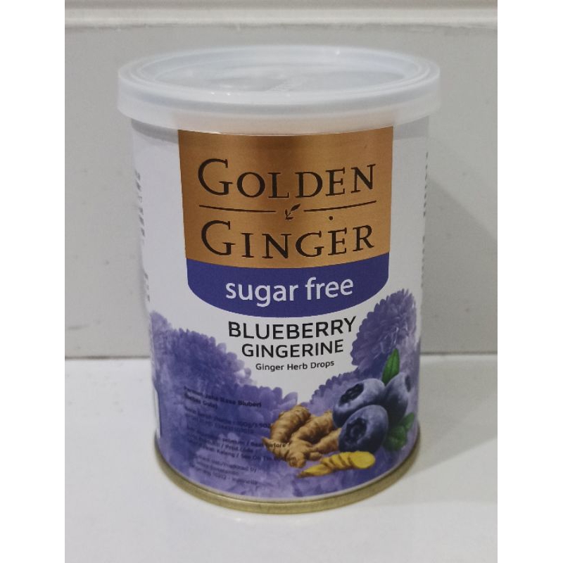 

Golden Ginger Permen Jahe Sugar Free Rasa Blueberry Kaleng 100g / Golden Ginger Sugar Free Permen Jahe Rasa Blueberry 100g