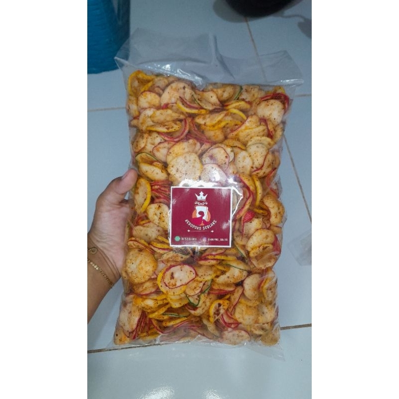 

kerupuk seblak ukuran 1 kg