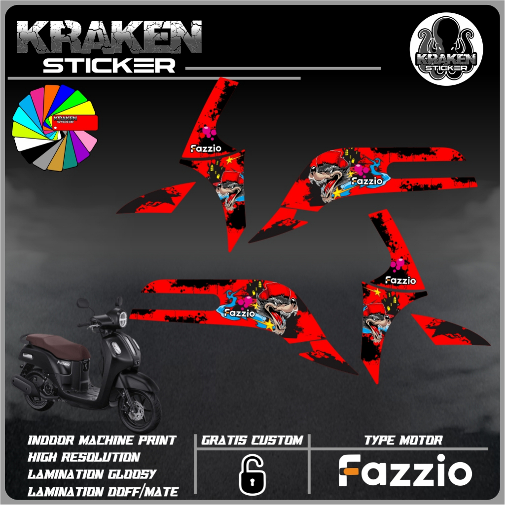 Stiker Striping FAZIO Striping List Variasi YAMAHA FAZIO code 02