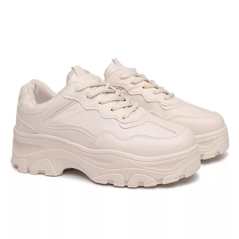 Sepatu Sneakers Wanita Korea Casual Chunky Terbaru FNPS02