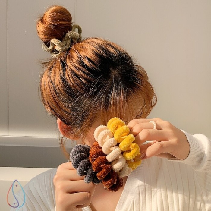 [COD] IKAT RAMBUT KABEL SPIRAL BESAR JUMBO IMPORT PREMIUM KARET RAMBUT KUNCIRAN RAMBUT WANITA FASHION KOREA