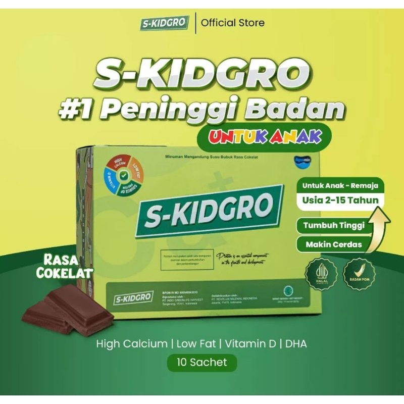 

S-KIDGRO Susu Peninggi Badan Untuk Anak Terkuat Di Bumi