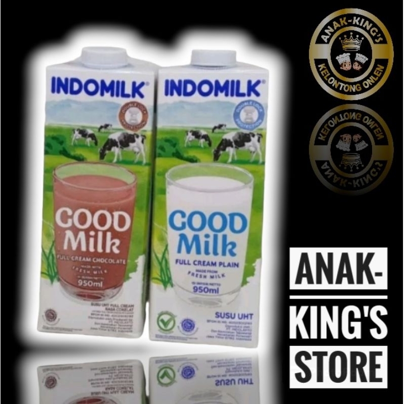 

UHT Indomilk 950 ml Full Cream / Coklat 100% Original