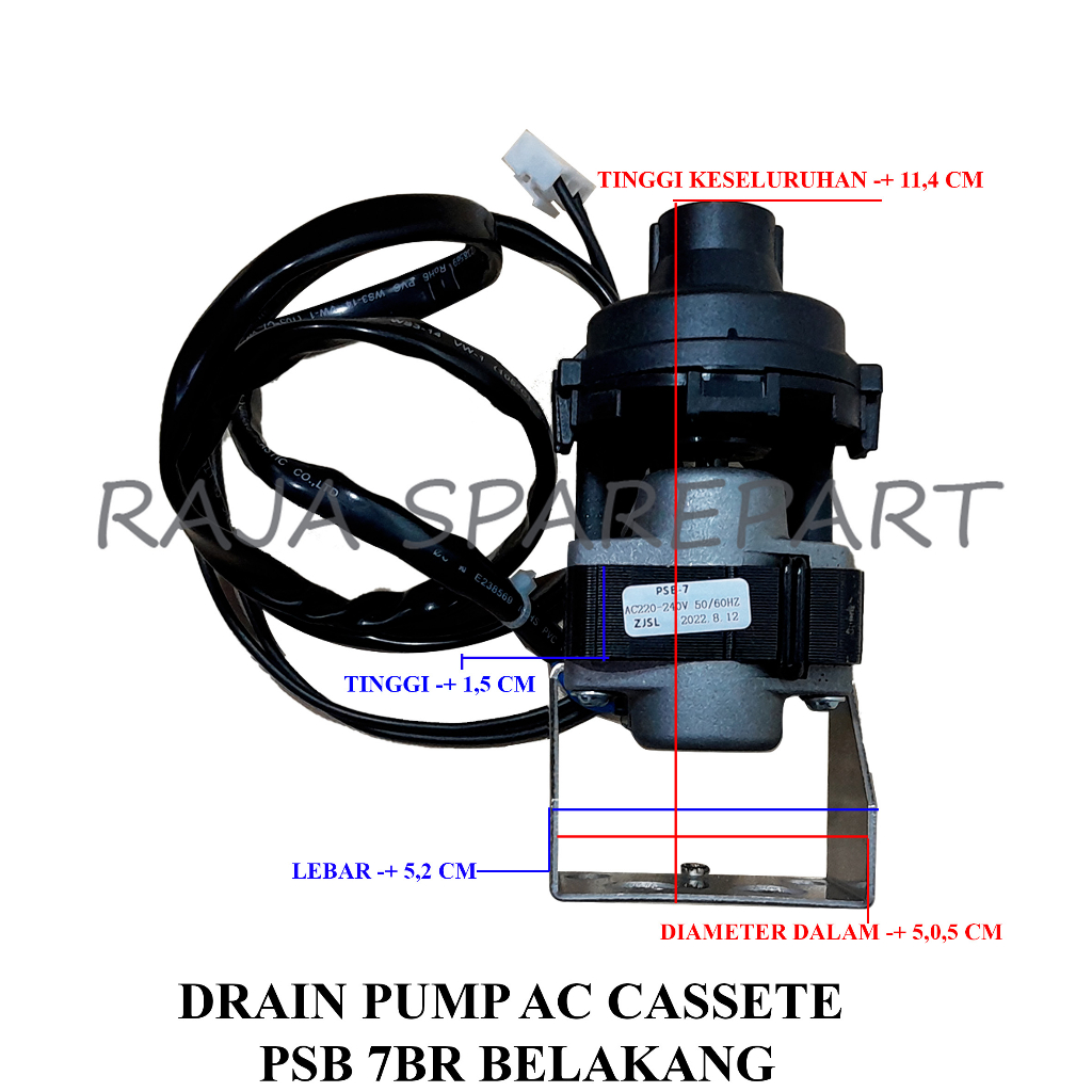 Drain Pump Air Conditioner (AC) CASSETE PSB-7 BR Belakang