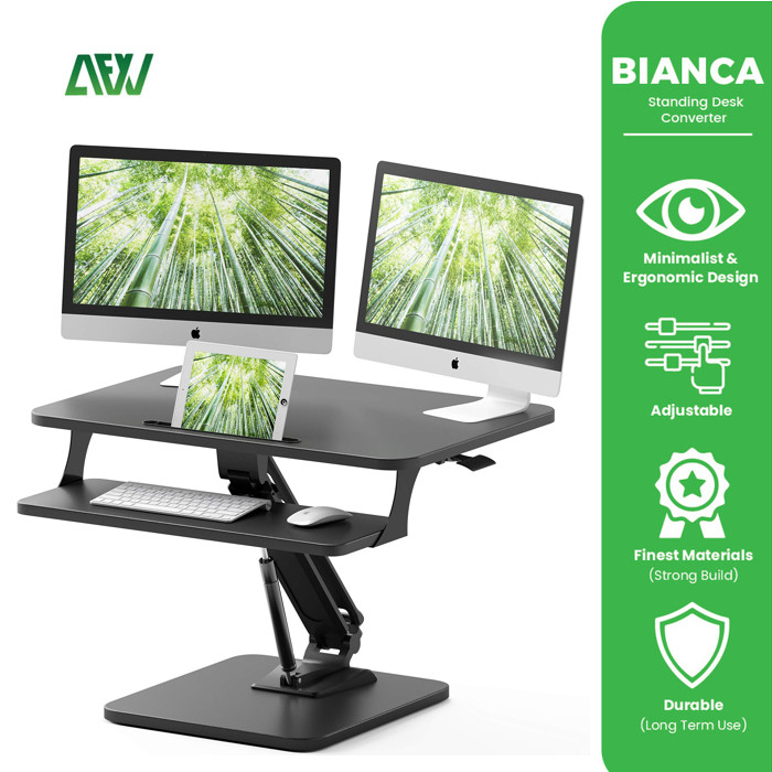 BIANCA Standing Desk Converter Ergonomic Meja Lipat Kerja