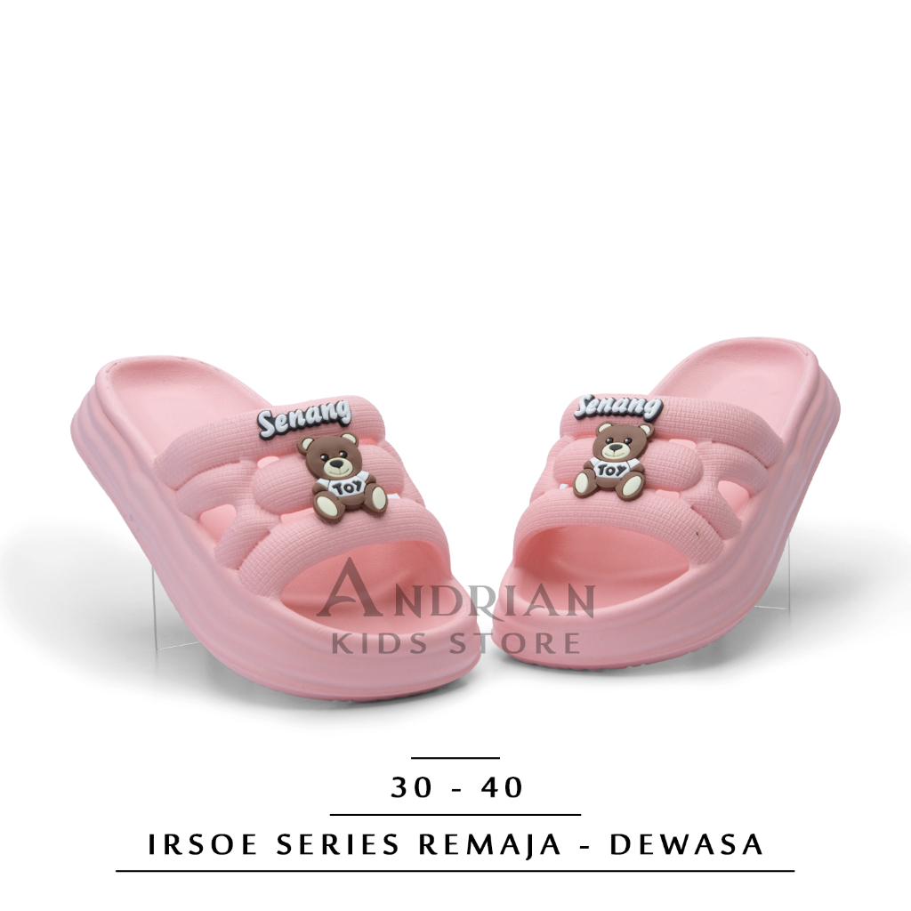 Andrian - Sandal Wanita Remaja - Dewasa Irsoe Bear New Model Selop Silang Korean 30 - 40