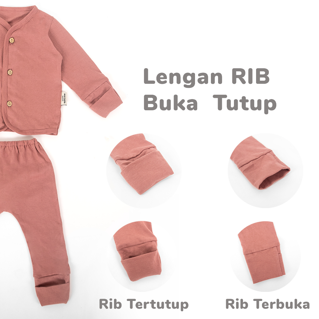 Setelan Baju Bayi Baby Long Baby Sleeve Lengan Kaki Tutup