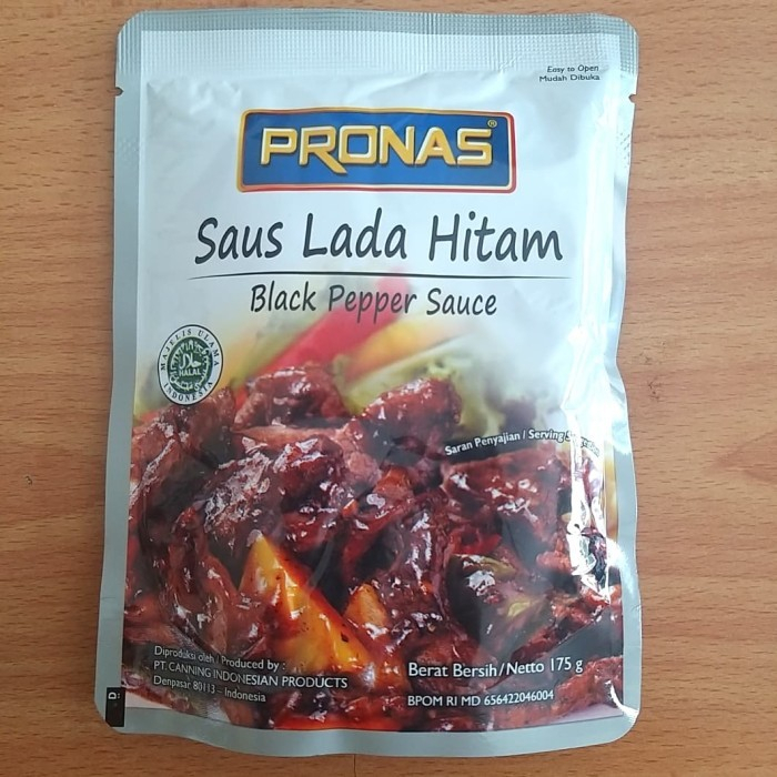 

Pronas Saus Lada Hitam kemasan Pouch 175gr nikmat