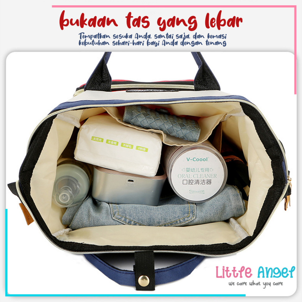 MOMMY DIAPER BAG TAS BAYI Kecil Ransel Besar Perlengkapan Ibu Bayi Peralatan Botol Susu Asi Popok Baby Newborn Multifungsi Back Pack Korea Premium