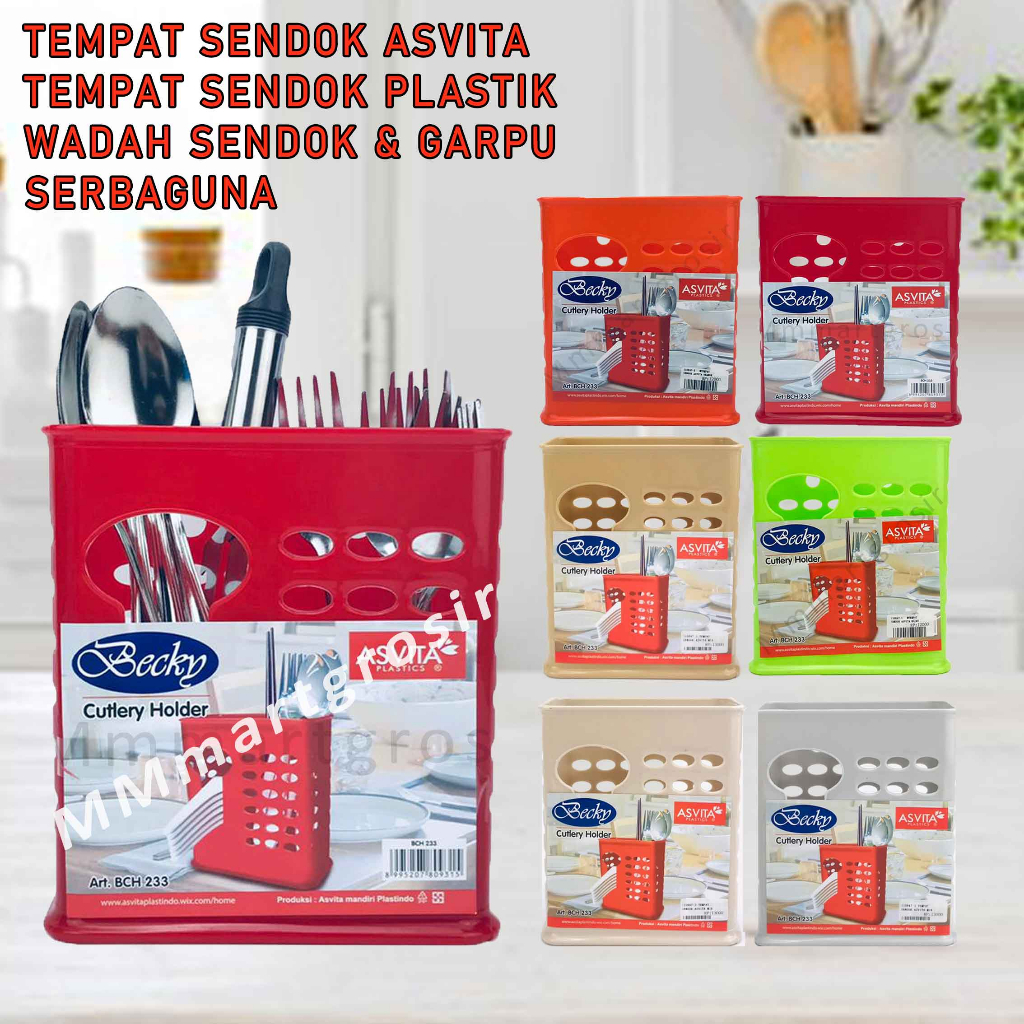 Tempat Sendok Asvita / Tempat Sendok &amp; Garpu Becky / Cutlery Holder / BCH-233