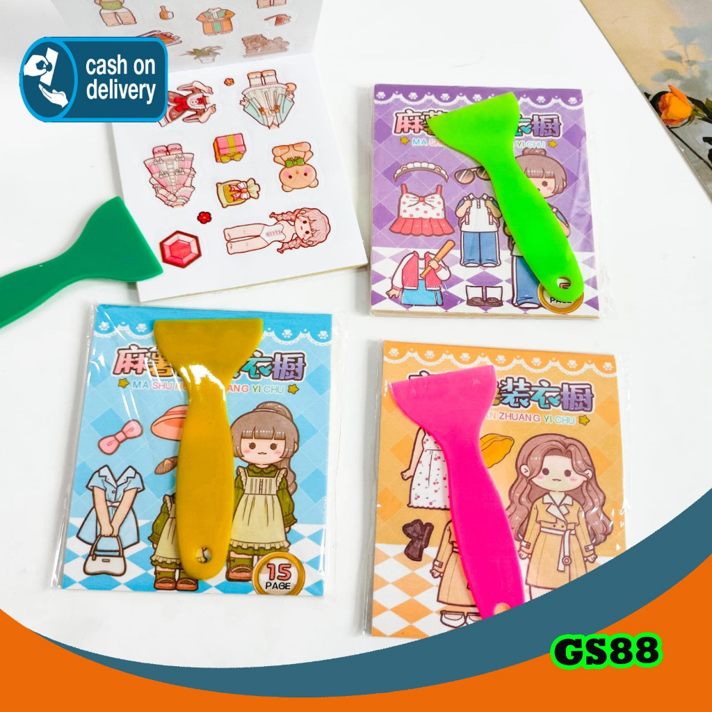 

Set Buku Sticker dan Perata Kode GS88 UKURAN 6 X 6 Daily Manual Cute Pattern Decorative Tape Sticker Gift CRAFT