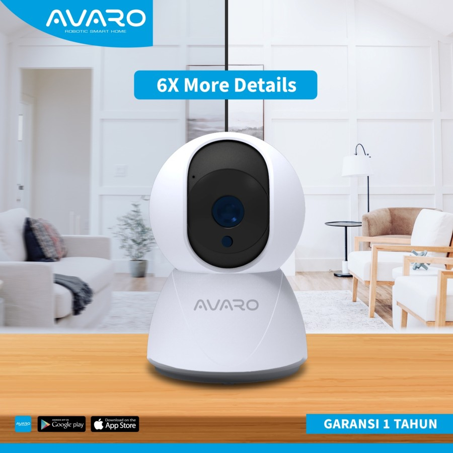 AVARO CT01 Smart IP Camera CCTV WiFi 360 Pan Tilt Indoor Garansi Resmi