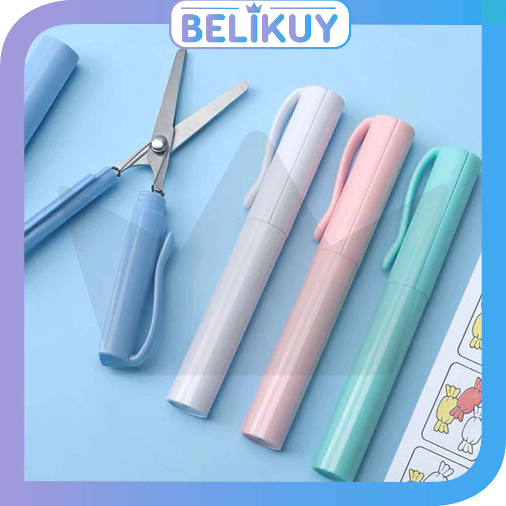 

Belikuy Gunting Mini Portable / Gunting Pena Lipat / Scissors Model Pulpen STY28