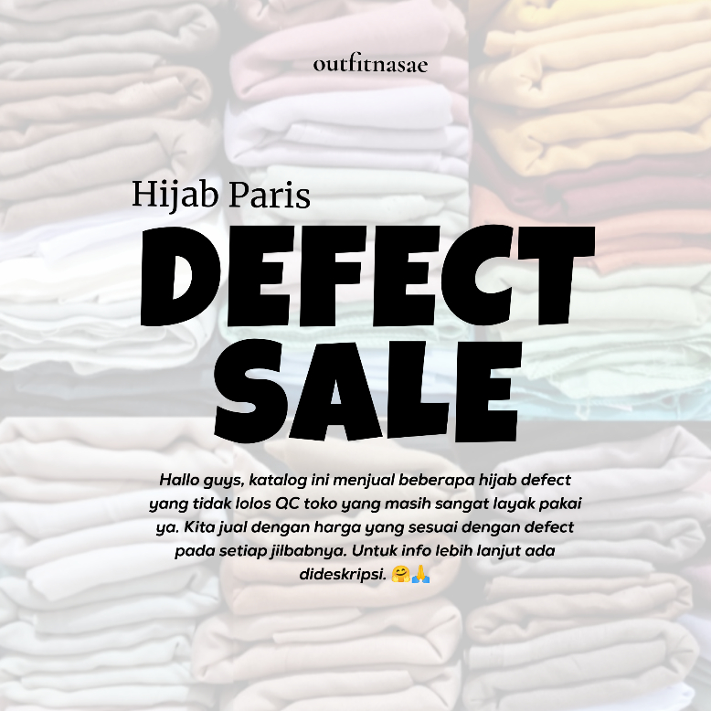 hijab paris defect sale