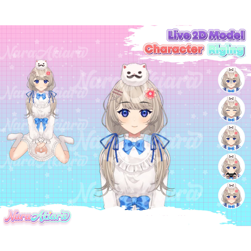 Karakter Anime Vtuber Model Live2D: Transisi ke Tingkat Streaming Berikutnya, Komisi Live2d, Vtuber,