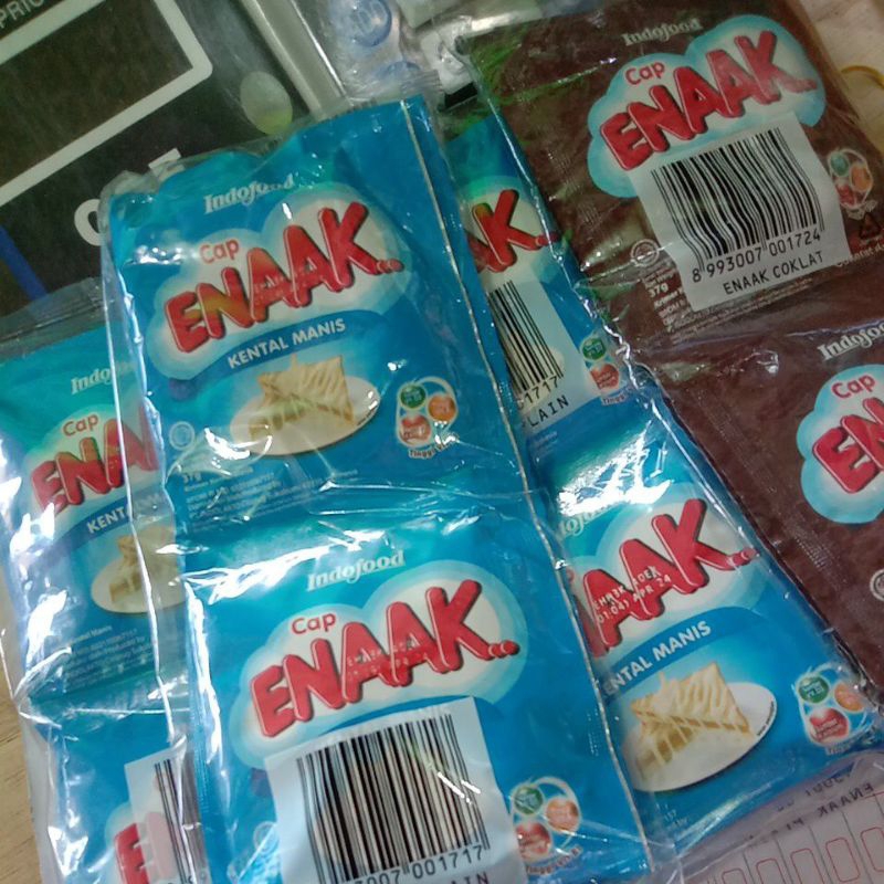 

Susu Kental Manis Cap Enak ( 1 Renteng 6 sachet )