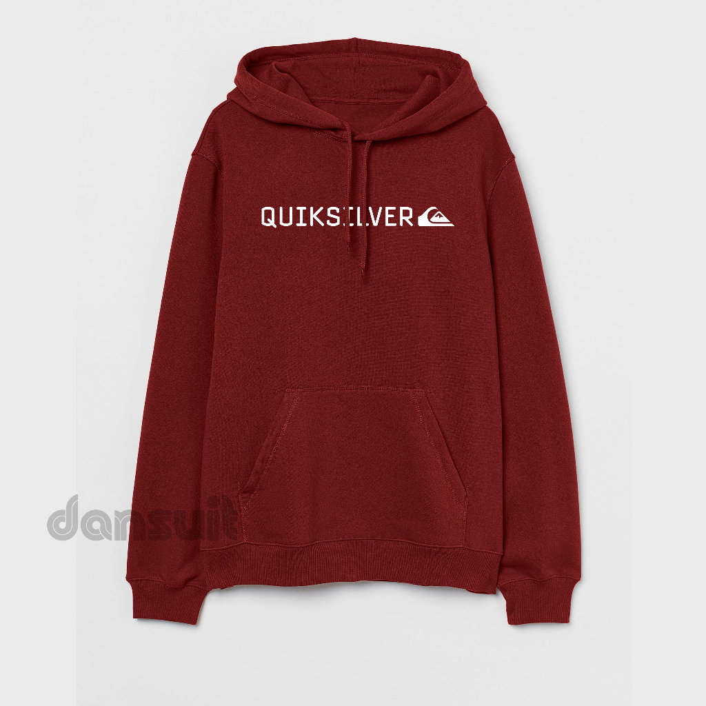 Sweater Hoodie Pria/Wanita Size M - XXXL Hoodie Pria Motif Sablon QUIKSILVER Bahan Tebal Premium