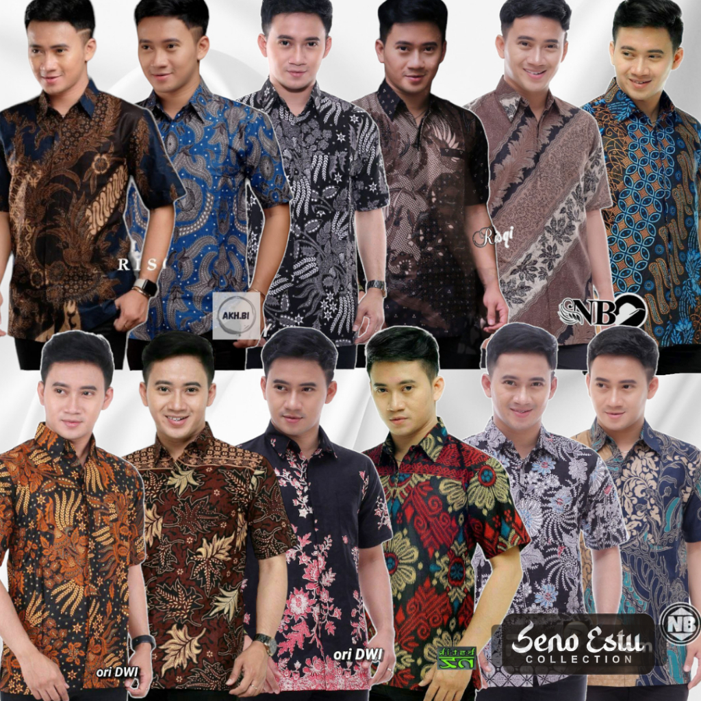 PROMO KHUSUS 1 KALI KLIK 5PCS 5 PCS 100 RIBU BAJU BATIK PRIA LENGAN PENDEK HEM BATIK MURAH KEKINIAN SERAGAM KANTOR TERBARU Katun Motif Panjang Kerja Dewasa Atasan Cowok Keren Distro Hitam Formal
