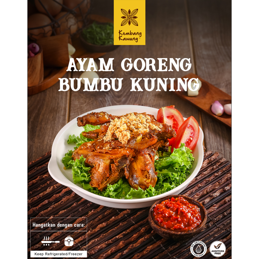 

Frozen Vacuum / Siap Saji - Ayam Kampung Kuning Kembang Kawung Tinggal Goreng 1 Ekor (4 Potong)