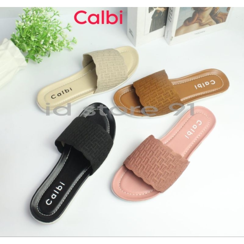 Sandal Slop Wanita Rajut