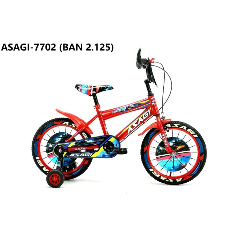 Sepeda anak Bmx 16 inch usia 4 sd 7 tahun ada roda bantu