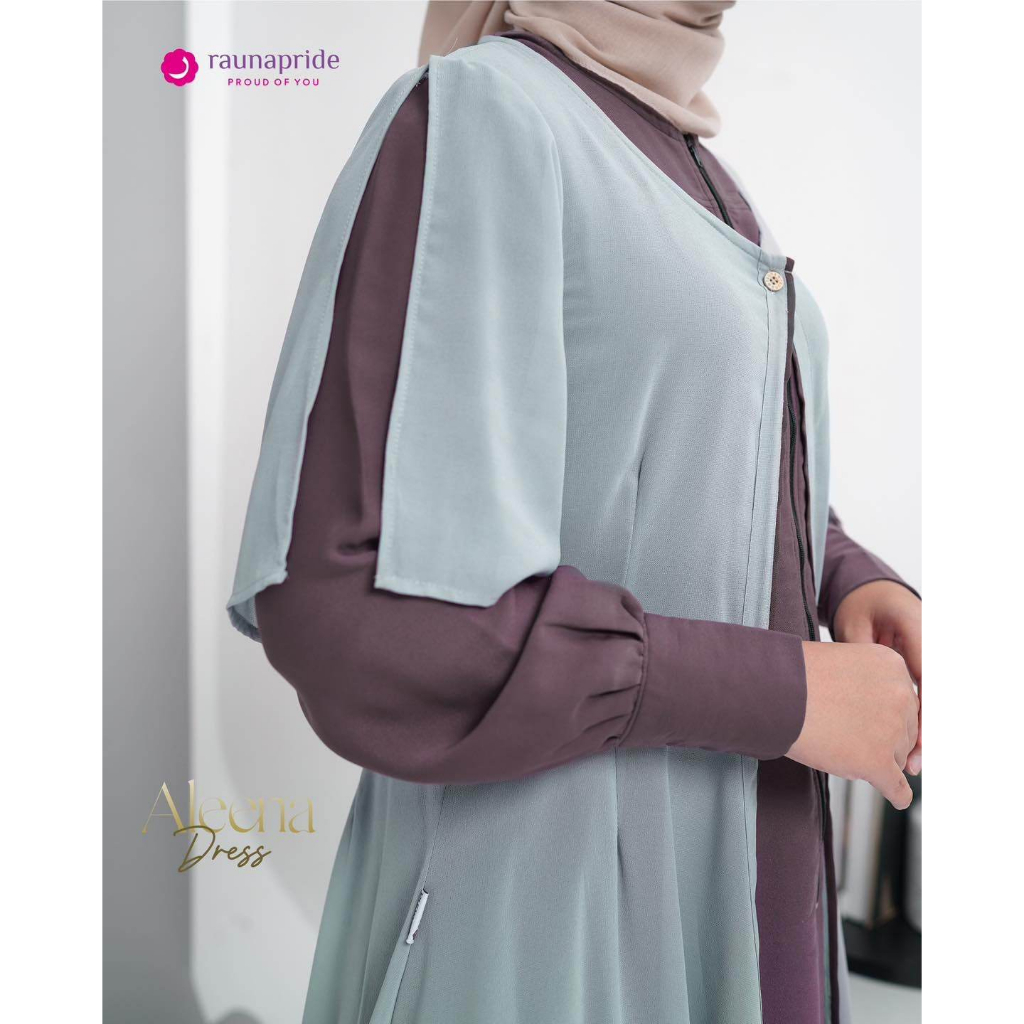 Baju Pesta Gamis Wanita  / Rauna  Aleena  Purple /  Fashion Muslim 2023