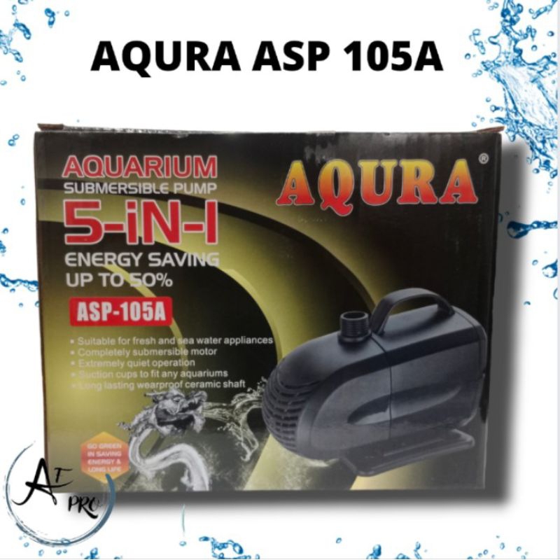 PROMO MURAH Pompa Kolam KOI Air Mancur Hidroponik AQURA ASP 105A