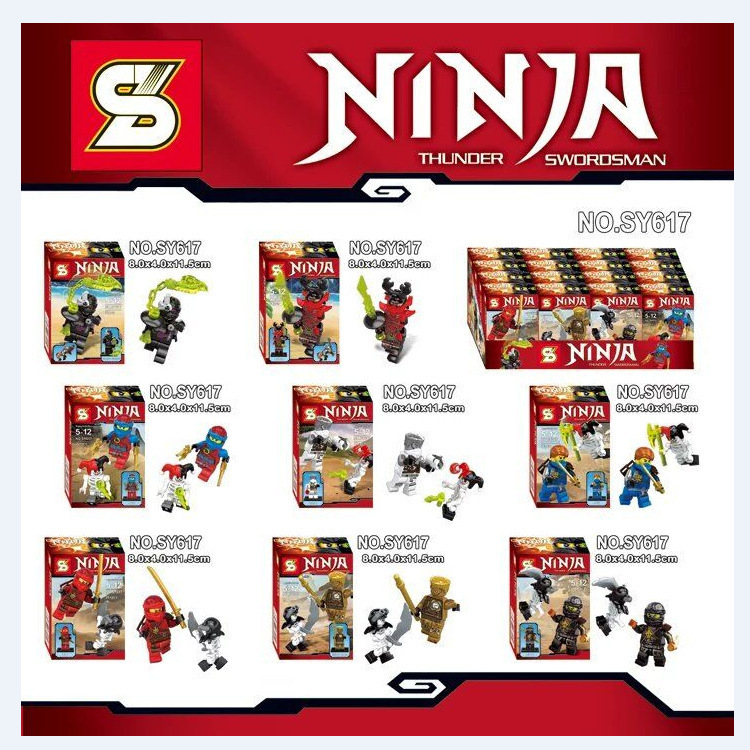 Mainan Brick Bentuk Minifigure SY 617 Model Ninja