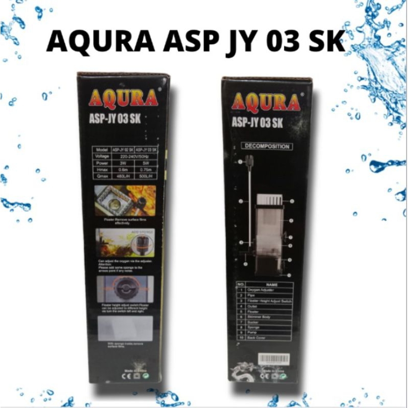 Pompa Aquarium Surface Skimmer AQURA ASP JY 03 SK