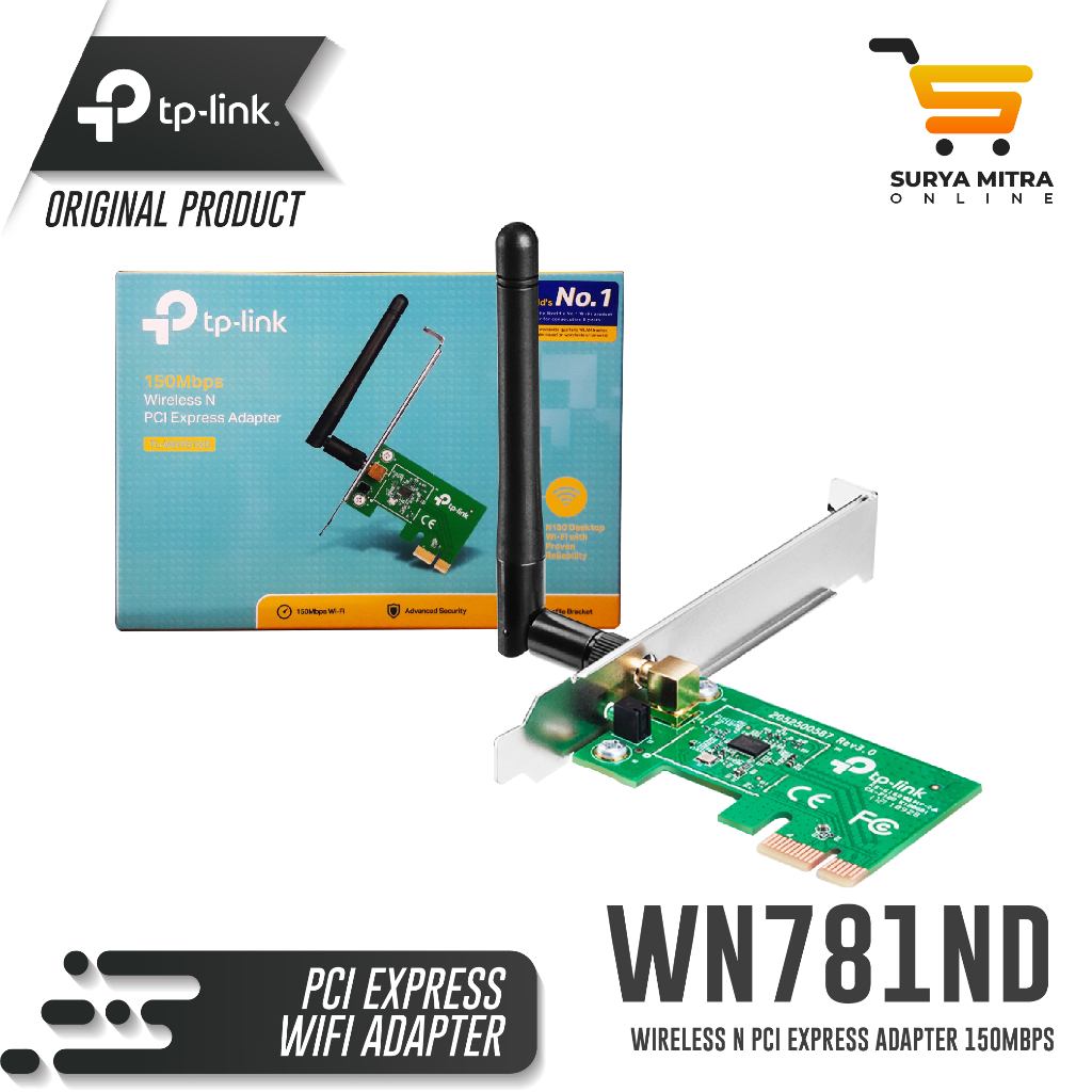 Tp-Link TL-WN781ND - 150Mbps Wireless PCI Express Adapter