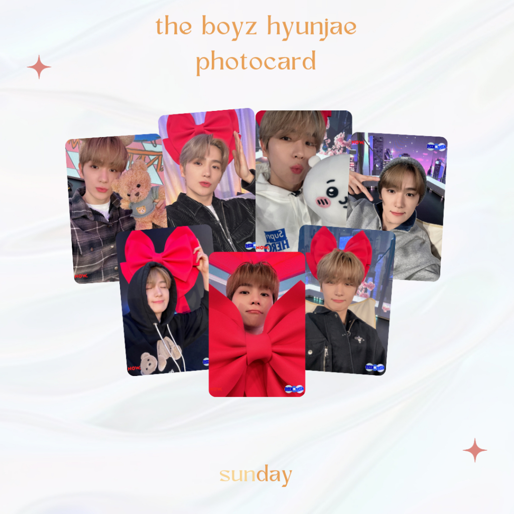 SUNDAY - Photocard Kpop Hyunjae The Boyz Hyunjae Now tbz