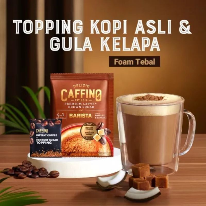 

146 - Bubuk kopi instan CAFFINO BROWN SUGAR 1 renteng 15 sachet x 25g