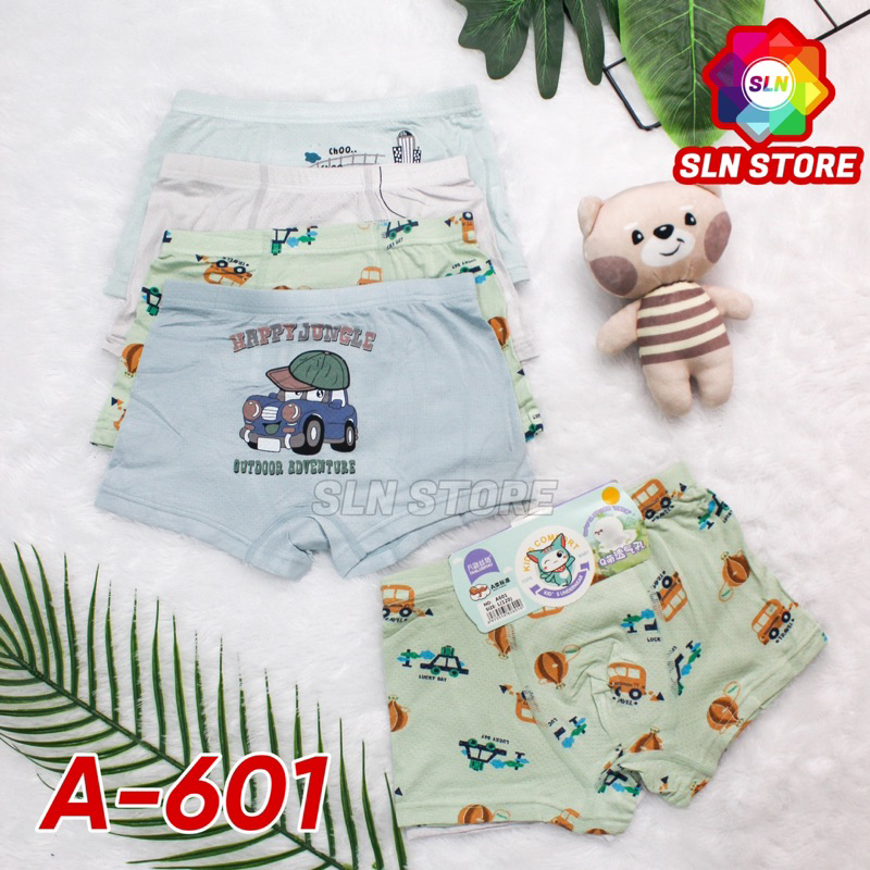 Celana Dalam Boxer Anak Katun Premium Import CD Gambar Lucu Perempuan Laki Laki